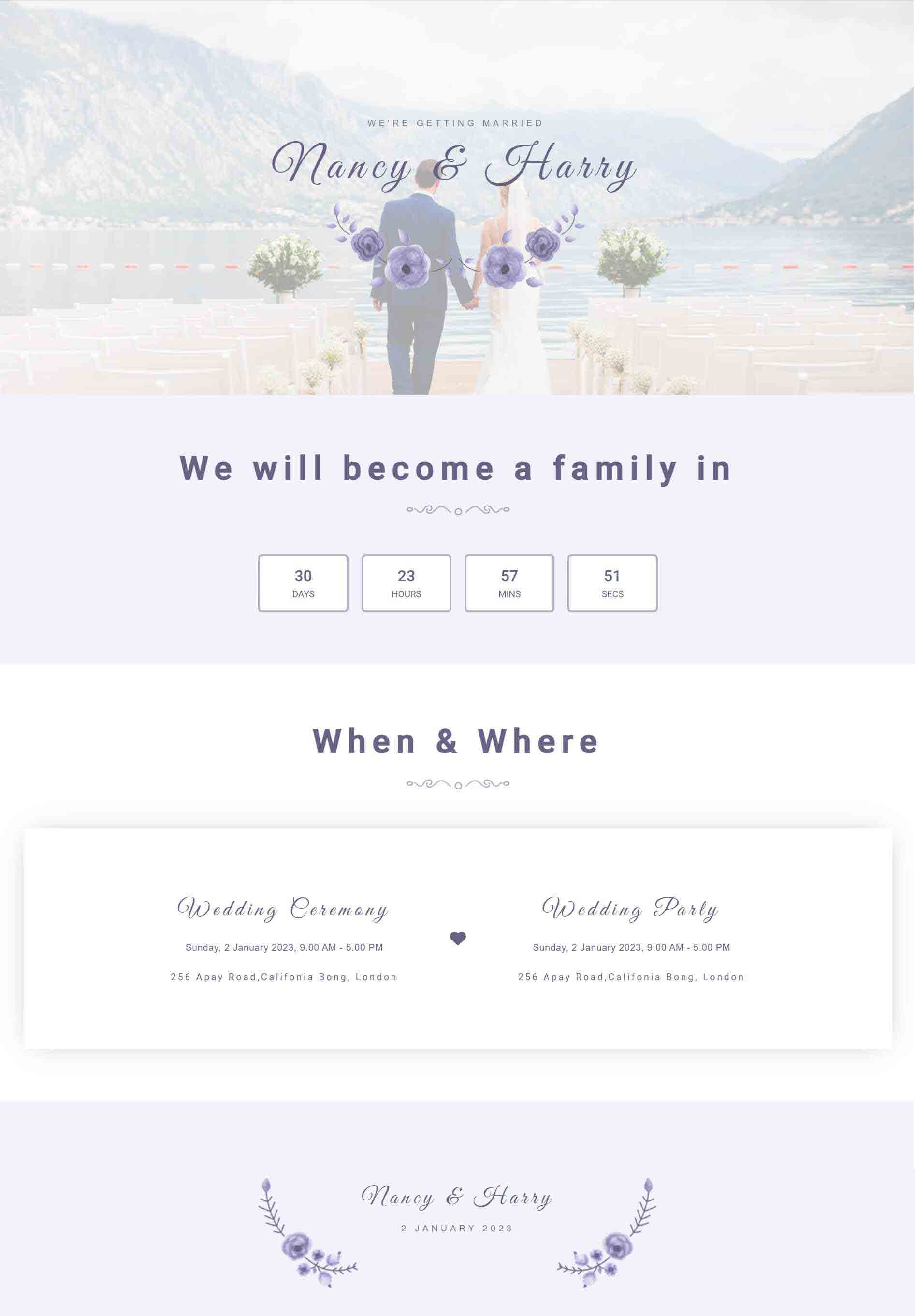wedding invitation template